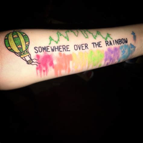 Rainbow-Inspired Body Art: Somewhere Over The Rainbow Tattoo